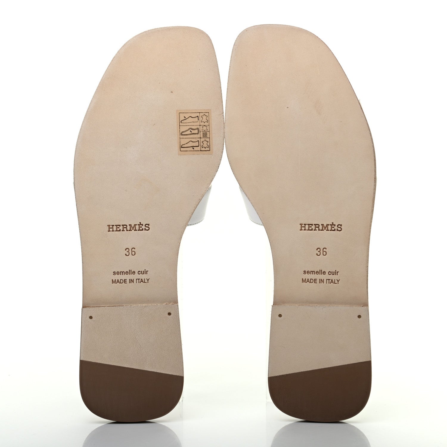 Hermes Faubourg Rainbow Oran Sandals 36 White Multicolore 5 of 7