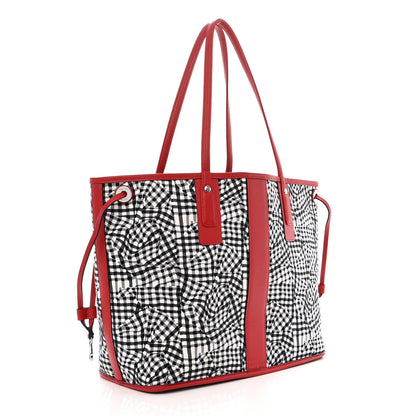 MCM Visetos Large Liz Reversible Shopper Tote Ruby Red 16 of 20