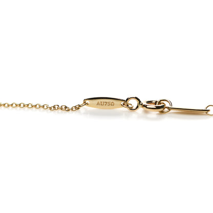 Tiffany 18K Yellow Gold Diamond .17ct Elsa Peretti Diamonds by the Yard Pendant Necklace 6 of 7