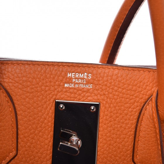 Hermes Togo HAC Travel Birkin 50 Orange 6 of 15