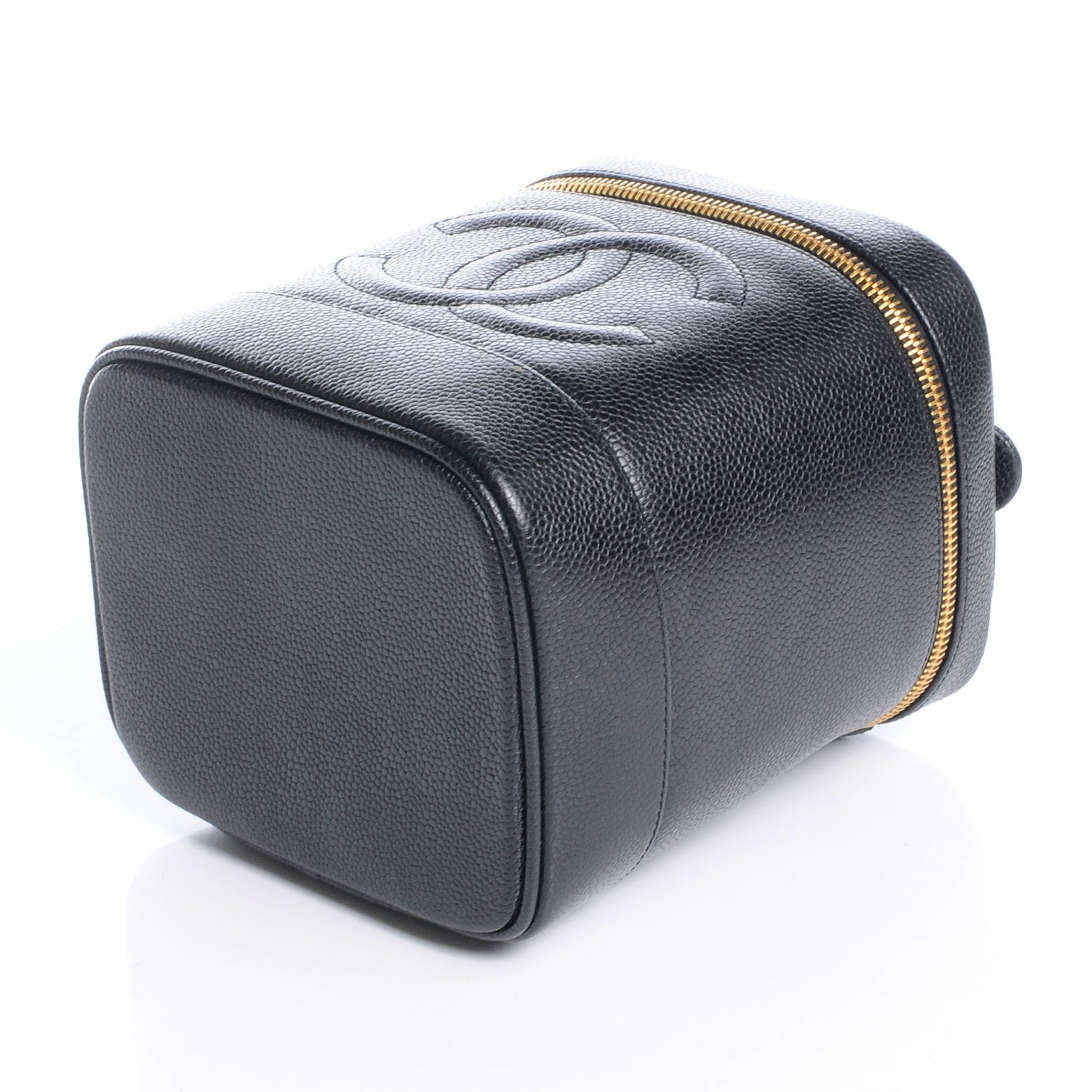 Chanel Caviar Cosmetic Vanity Bag Black 4 of 9