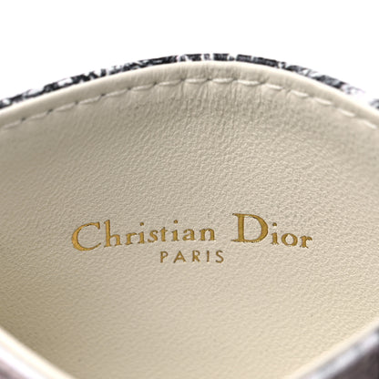 Christian Dior Calfskin Printed Toile De Jouy Lady Dior Card Holder Blue 6 of 9