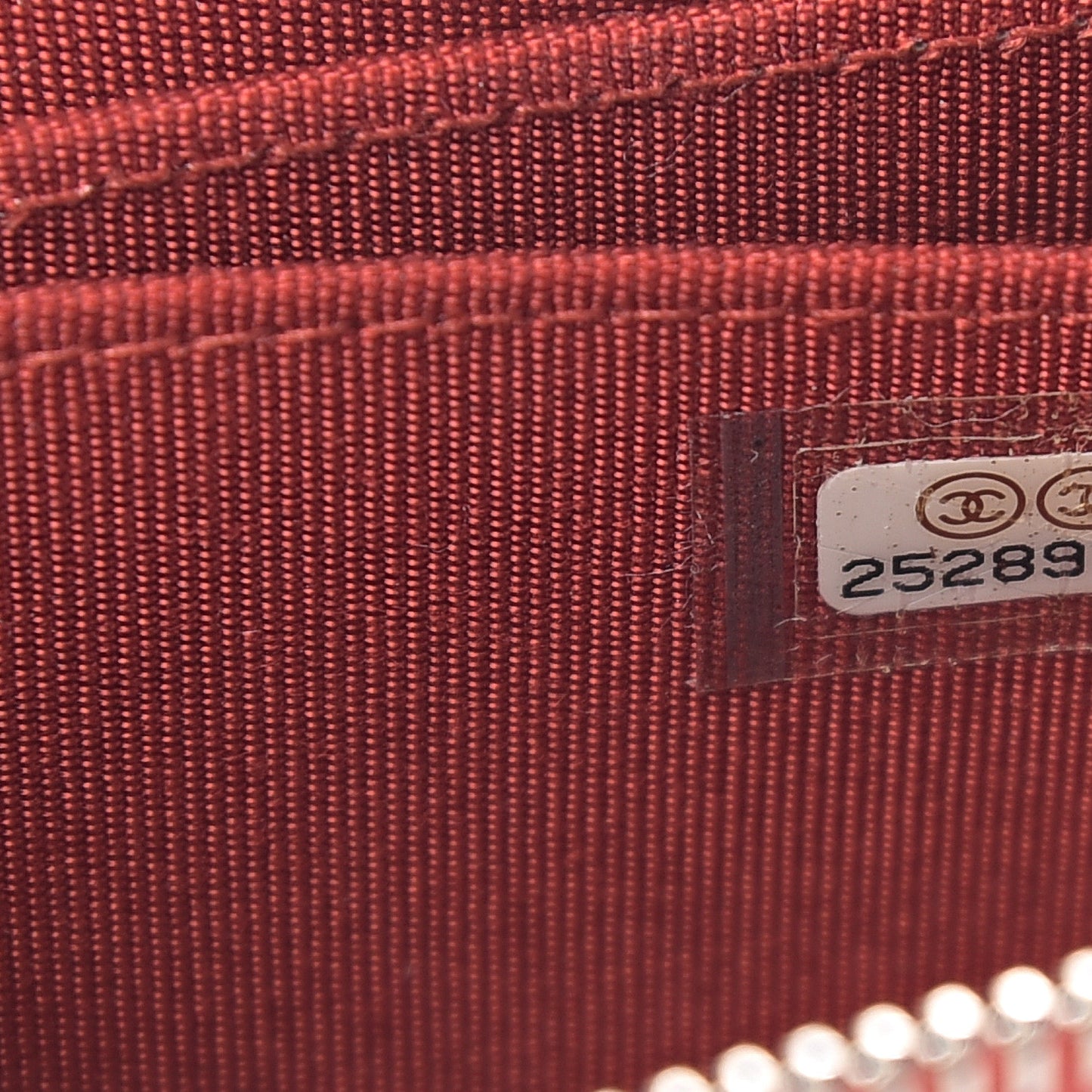 Caviar Quilted Zip Coin Purse Red