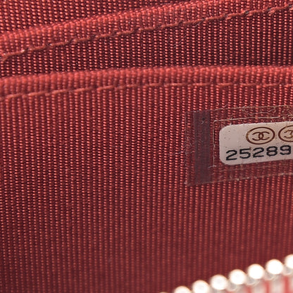 Chanel Caviar Quilted Zip Coin Purse Red 6 of 7