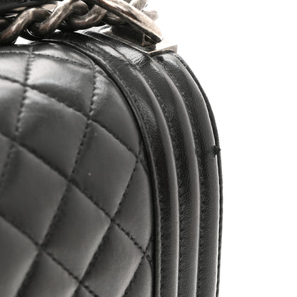 Chanel Lambskin Quilted New Medium Boy Flap Black 14 of 14