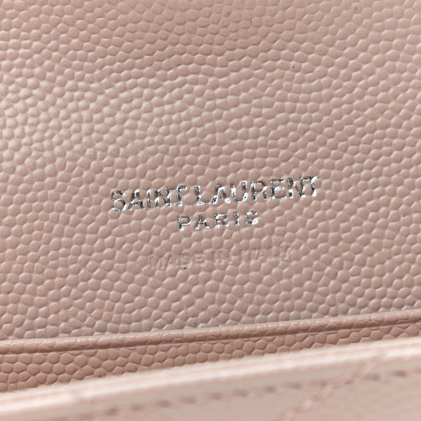 Grain De Poudre Matelasse Chevron Small Monogram Envelope Wallet Blush