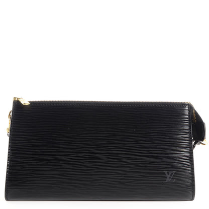 Louis Vuitton Epi Pochette Accessories 21 Black 1 of 7