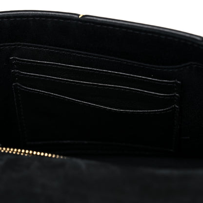 Saint Laurent Metallic Lambskin Calfskin Patchwork Monogram Medium Jamie Black Gold 10 of 10