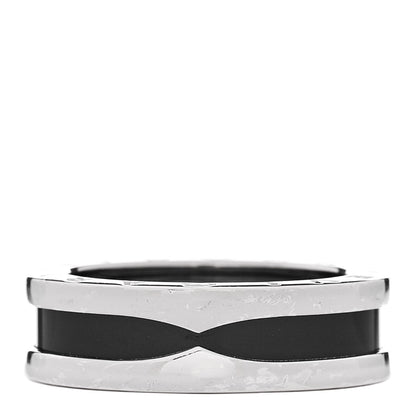 Bulgari Sterling Silver Ceramic Save The Children One-Band Ring 55 7.25 1 of 7