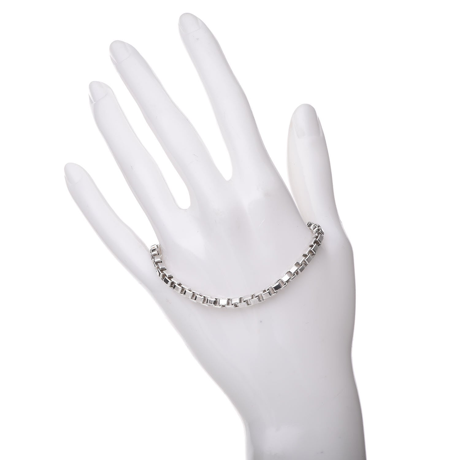 Tiffany Sterling Silver 4mm Venetian Link Bracelet 2 of 4