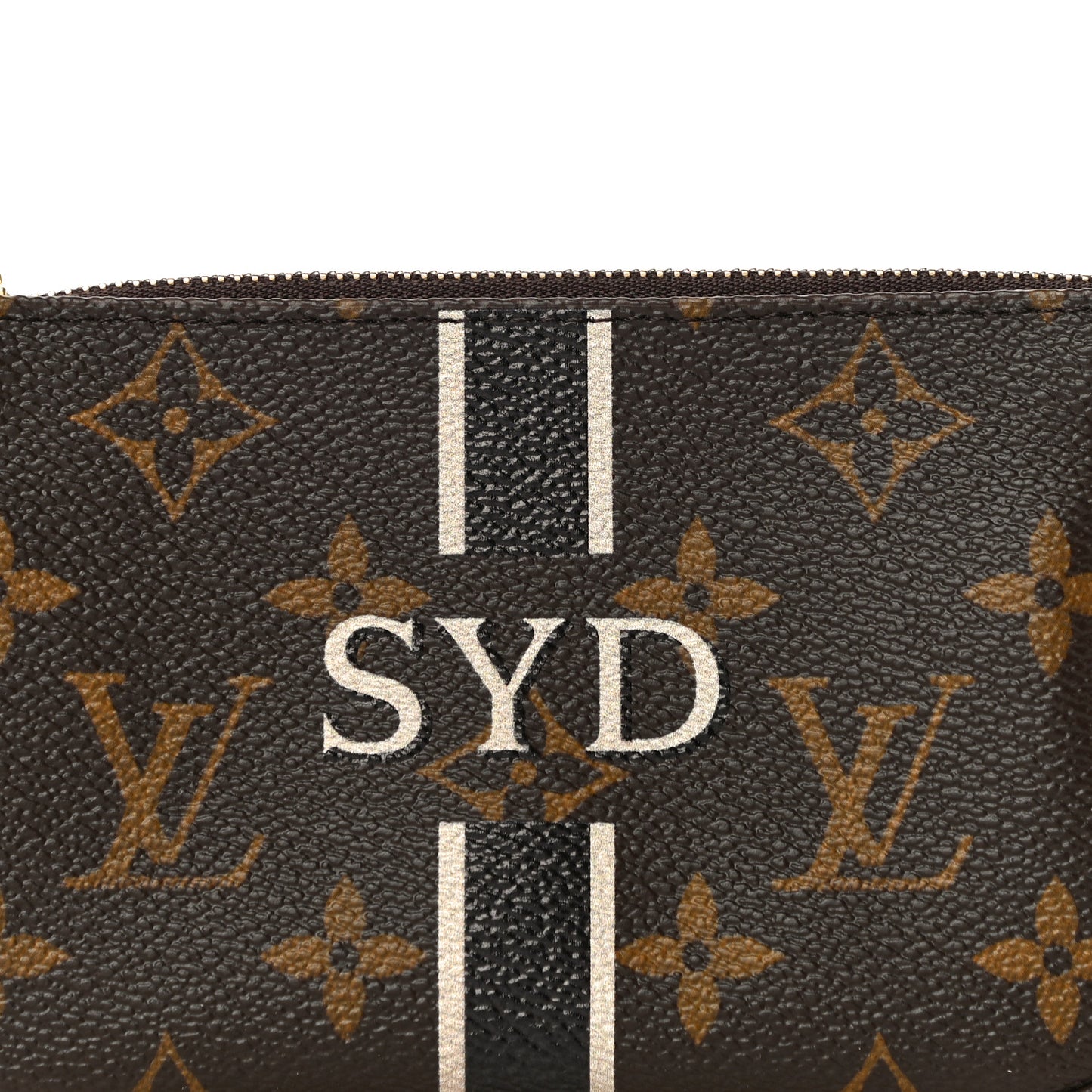Monogram My LV Heritage Mini Pochette Accessories Ivory Black