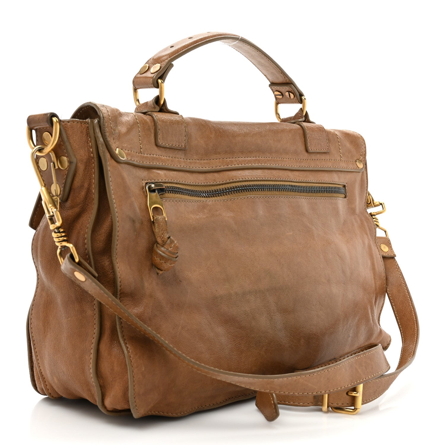 Proenza Schouler Lambskin Medium PS1 Satchel Birch 3 of 25