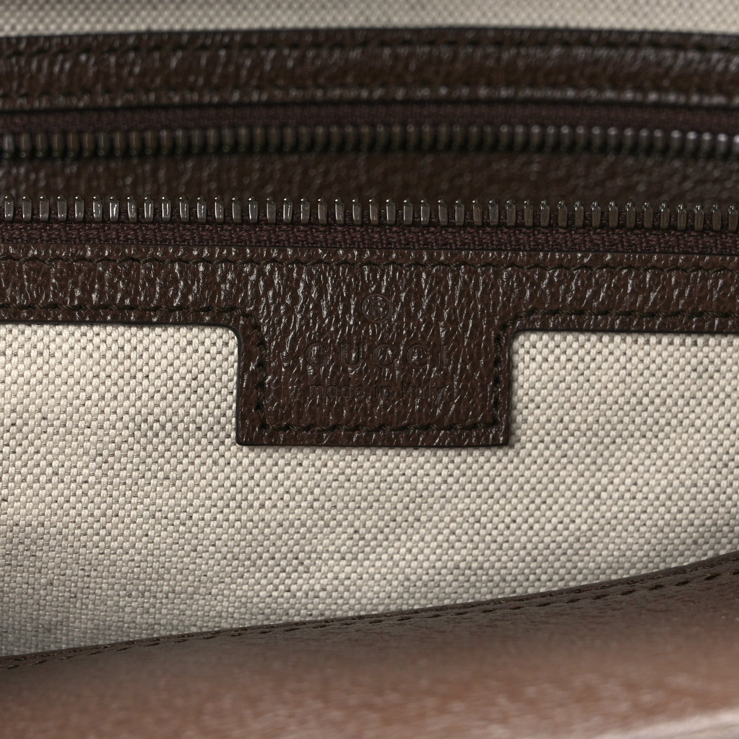 Gucci GG Supreme Monogram Textured Dollar Calfskin Web Large Savoy Bowling Bag Beige Ebony New Acero 5 of 9