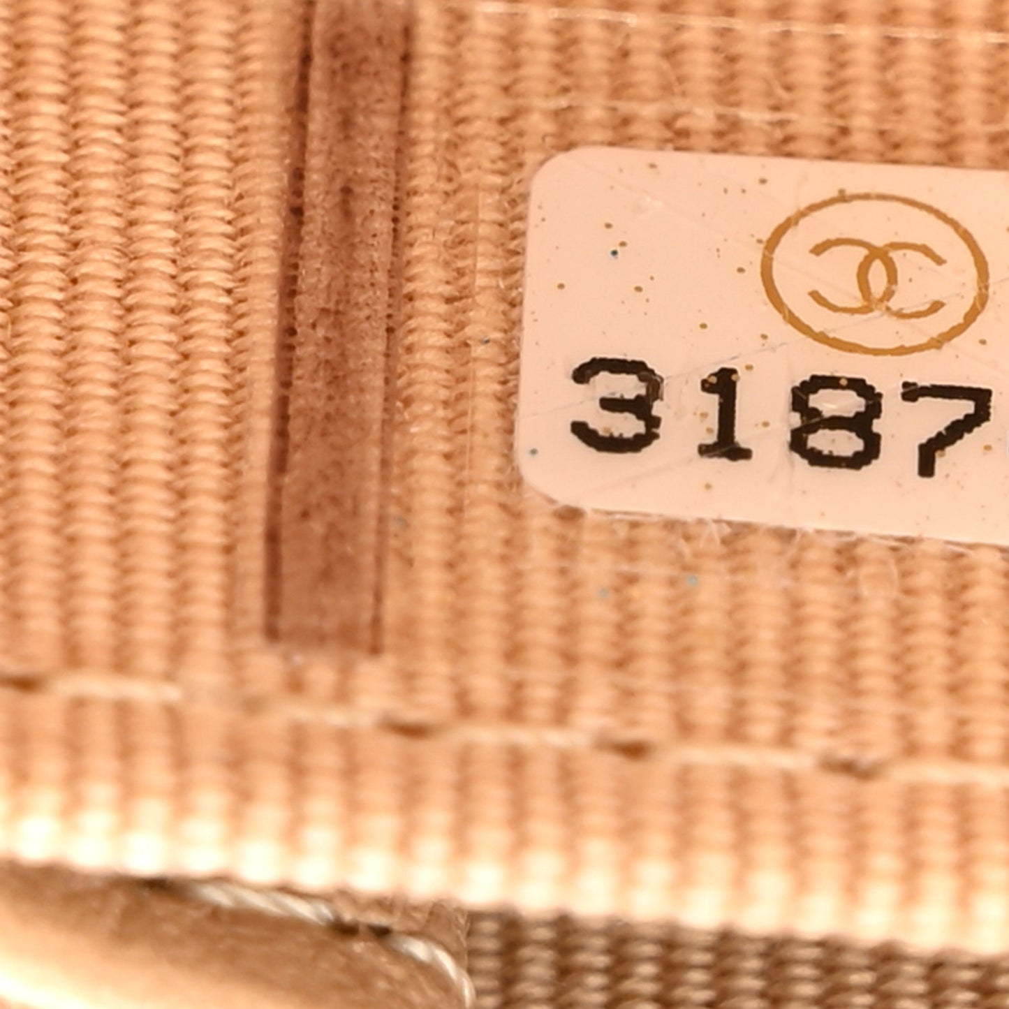 Caviar Quilted Zip Around Coin Purse Beige