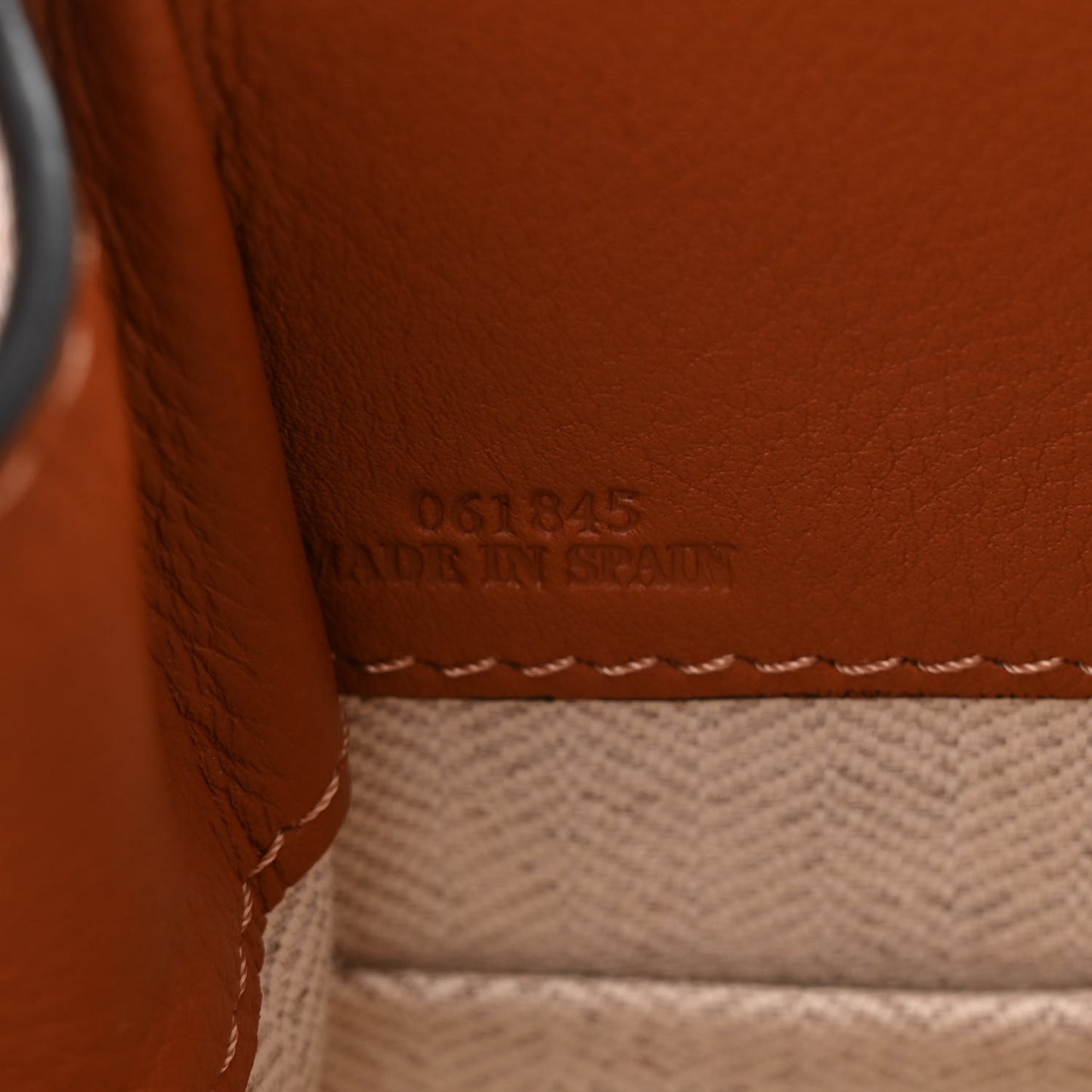 Calfskin Canvas Mini Hammock Shoulder Bag Natural Tan