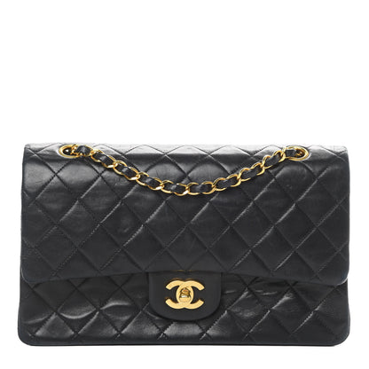 Chanel Lambskin Quilted Medium Double Flap Black 1 of 19