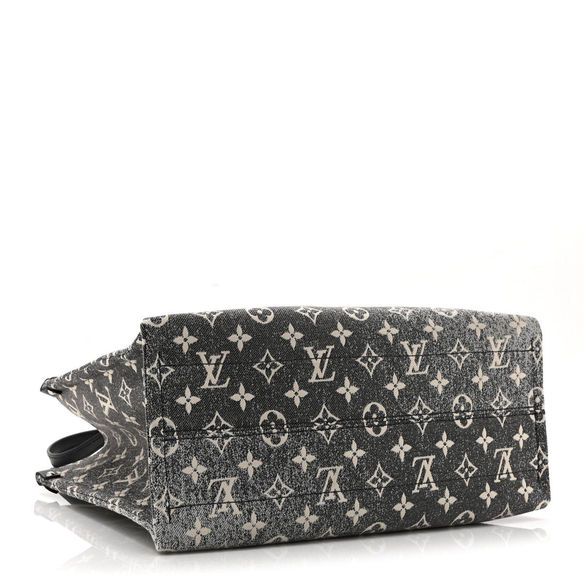 Louis Vuitton Monogram Jacquard Denim Onthego MM Black 4 of 9