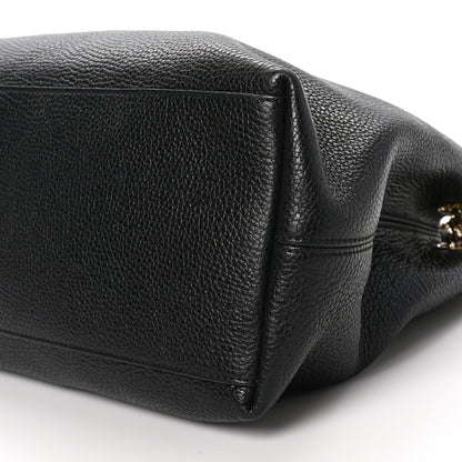 Gucci Pebbled Calfskin Medium Soho Chain Shoulder Bag Black 10 of 10