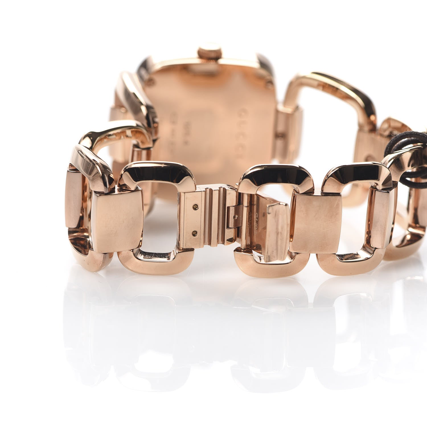 Gucci Stainless Steel Diamond 32mm G-Gucci Square Quartz Watch Black 8 of 9