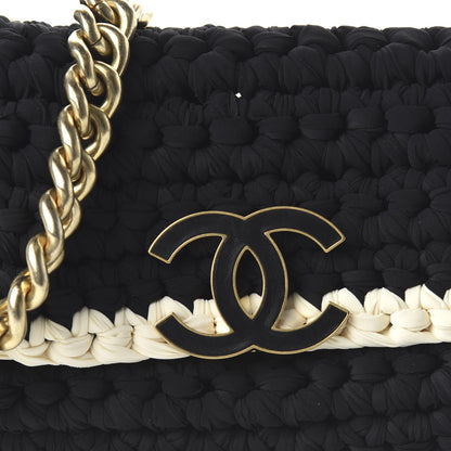 Chanel Crochet Fancy Single Flap Black 10 of 10