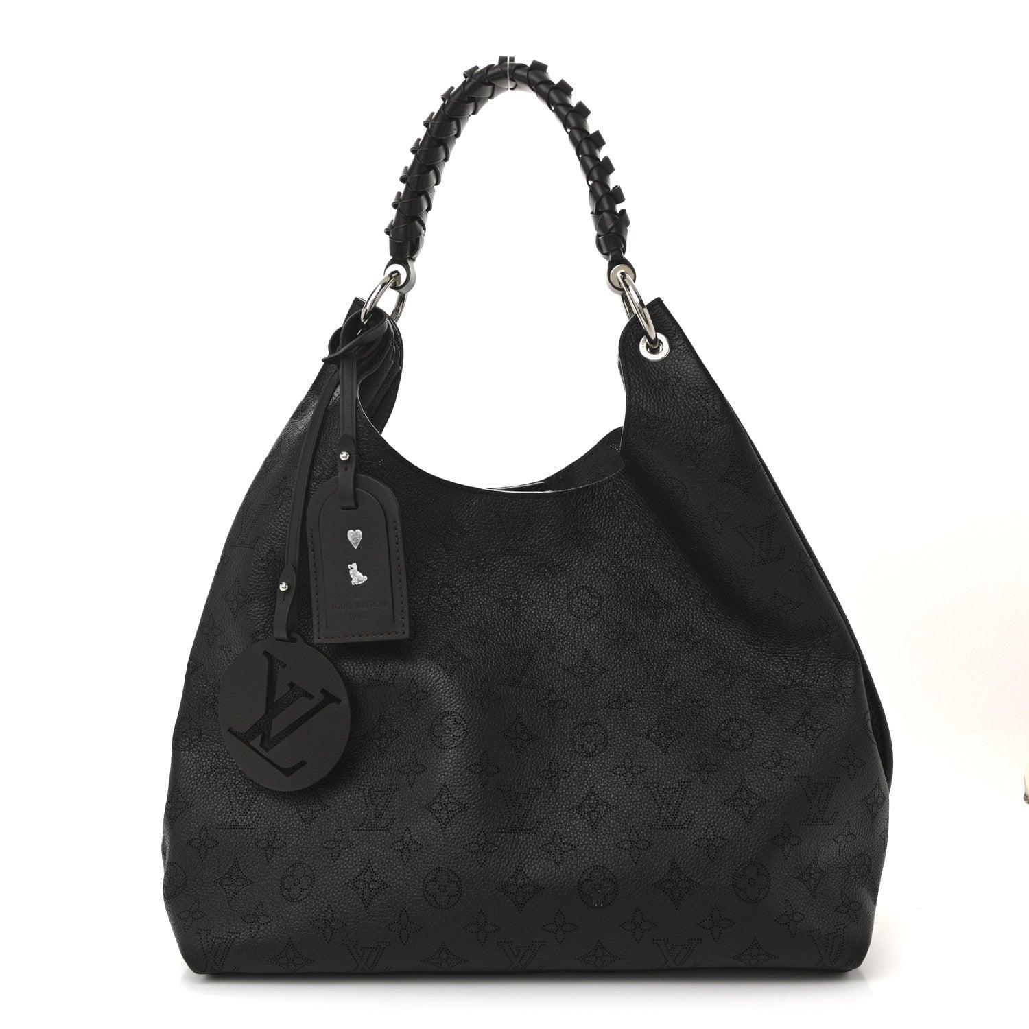 Louis Vuitton Mahina Carmel Hobo Black 1 of 13