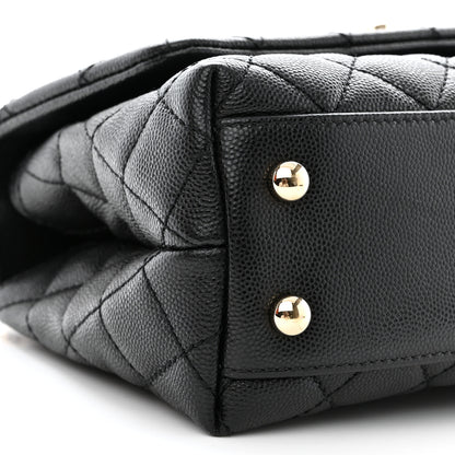Chanel Caviar Quilted Mini Coco Handle Flap Black 9 of 10
