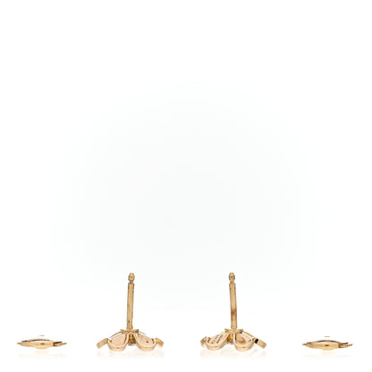 Van Cleef & Arpels 18K Yellow Gold Diamond Mini Frivole Earrings 3 of 5