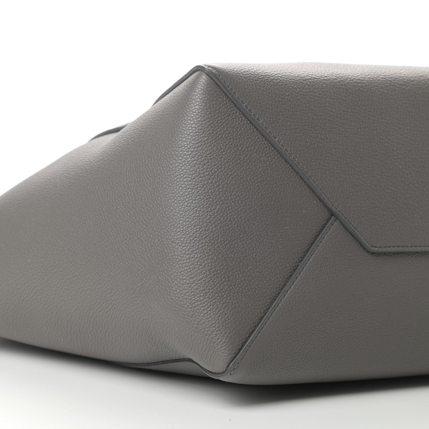 Soft Grained Calfskin Small Belt Cabas Phantom Grey