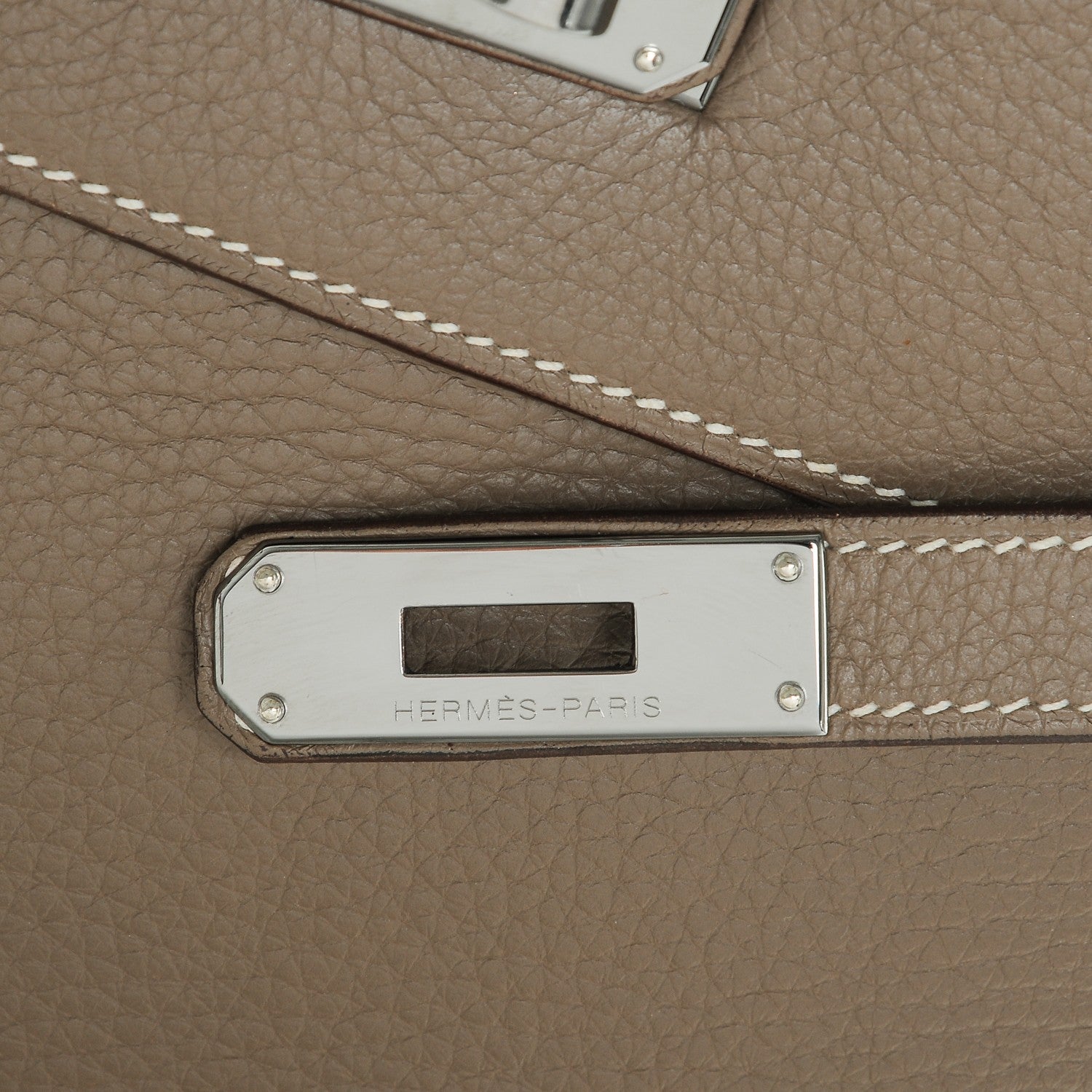 Hermes Taurillon Clemence Kelly Retourne 32 Etoupe 8 of 24