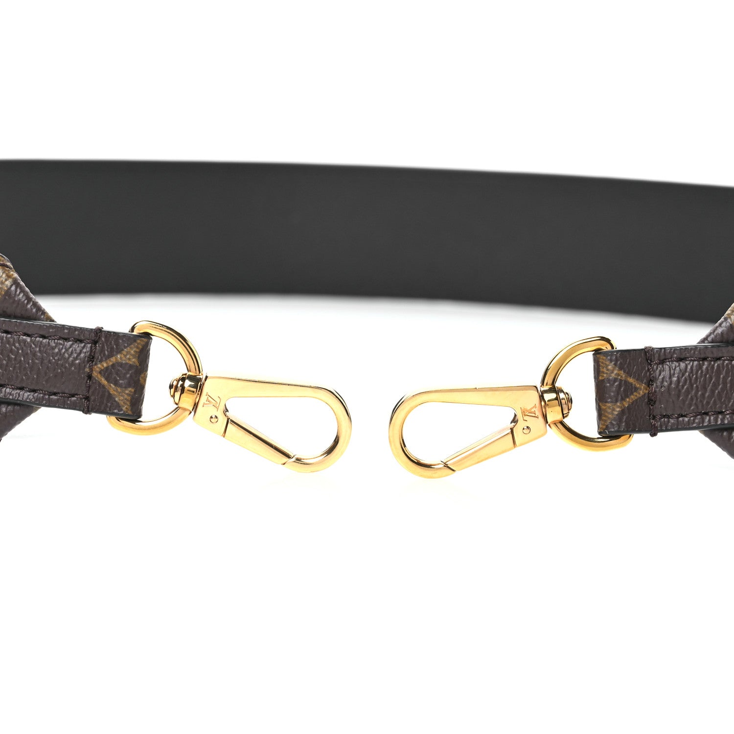 Louis Vuitton Monogram Bandouliere Shoulder Strap Black 3 of 4