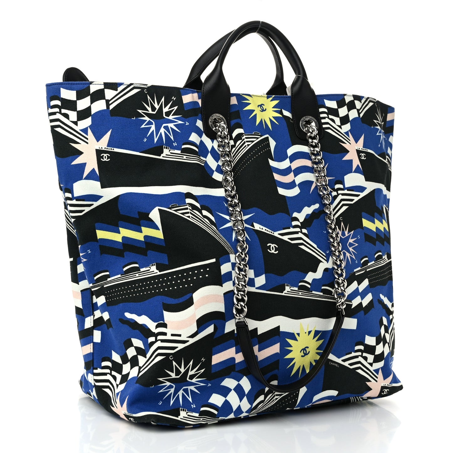 Canvas Large La Pausa Bay Shopping Bag