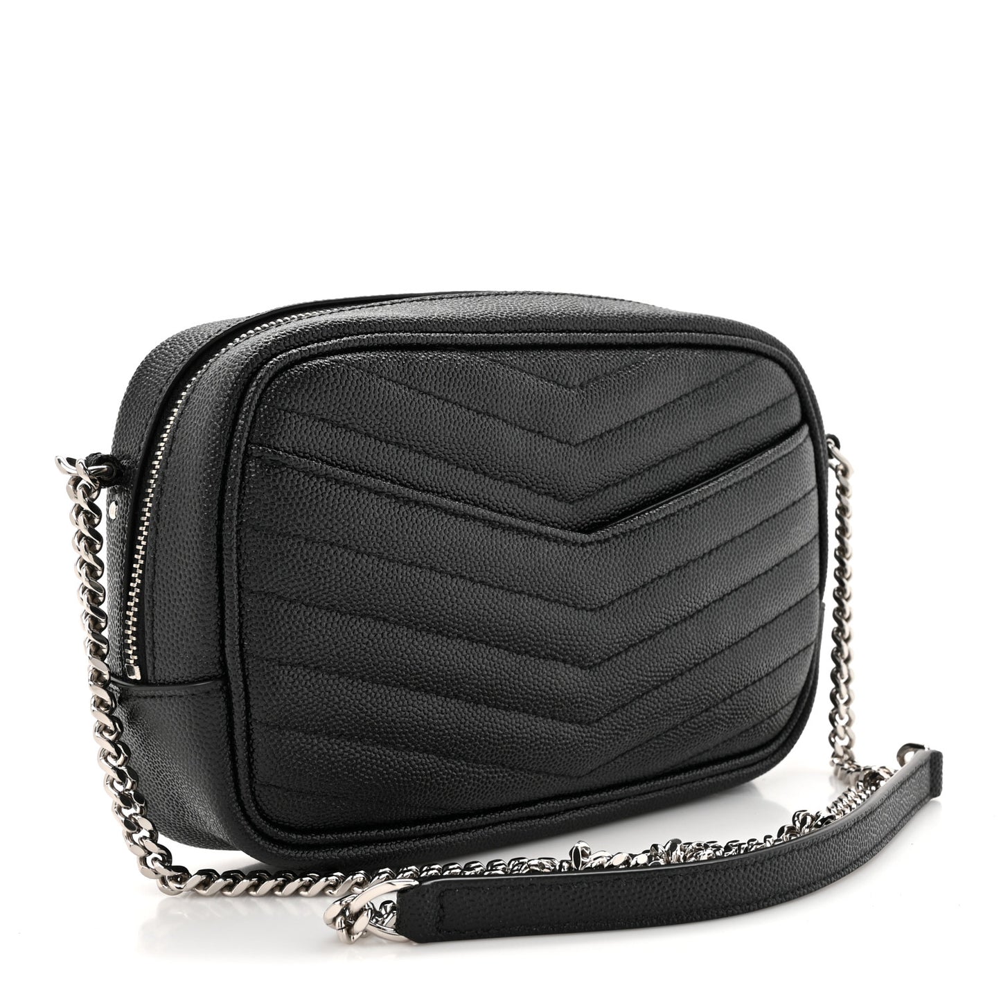 Grain De Poudre Matelasse Monogram Mini Lou Camera Bag Black