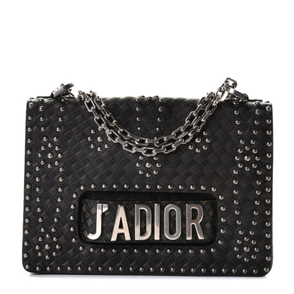 Christian Dior Calfskin Studded Dio(r)evolution Flap Bag Black 1 of 6
