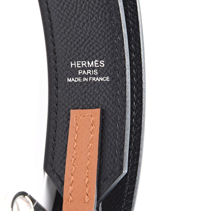 Hermes Epsom 30mm Tressage Au Galop Shoulder Strap Black Craie Gold 3 of 4
