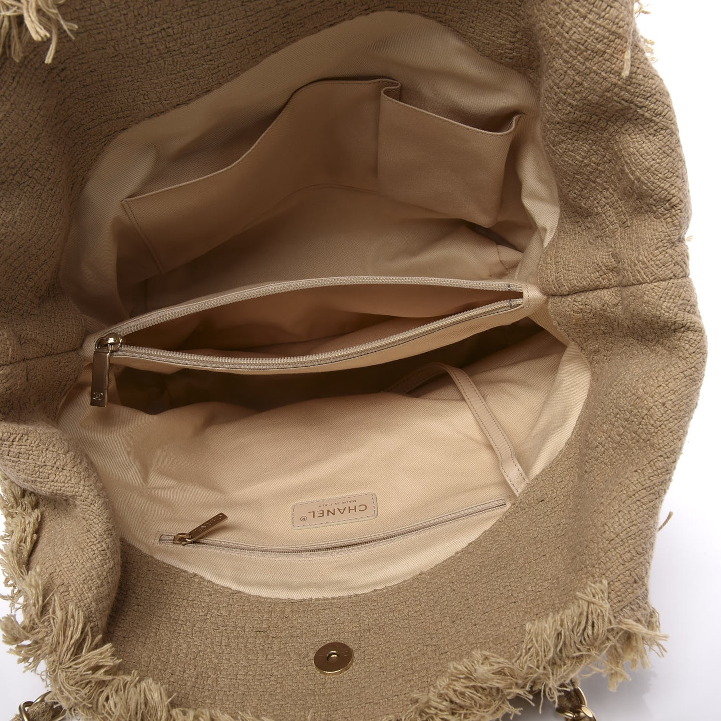 Tweed Nature Tote Beige