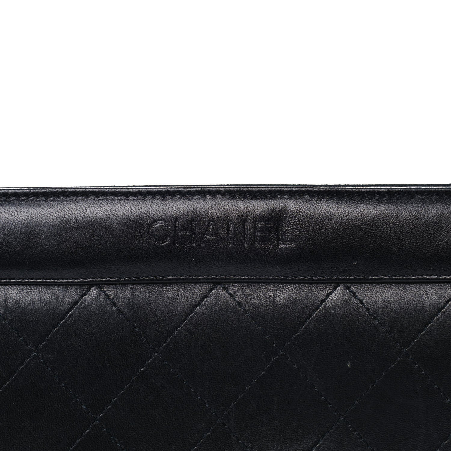 Chanel Lambskin Stitched Shoulder Bag Black 7 of 11