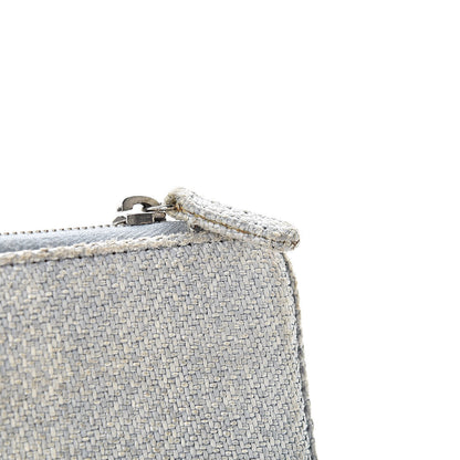 Chanel Canvas Deauville Zip Around Wallet Grey 16 of 16