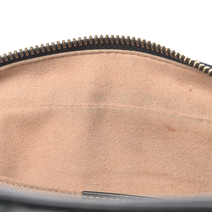 Gucci Calfskin Matelasse Small GG Marmont Chain Shoulder Bag Black 12 of 14