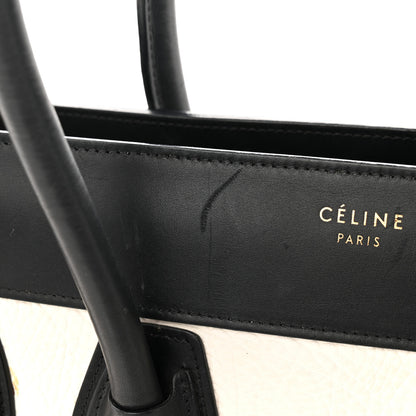 Celine Elephant Calfskin Mini Tri-Color Luggage Optic White Yellow 14 of 14