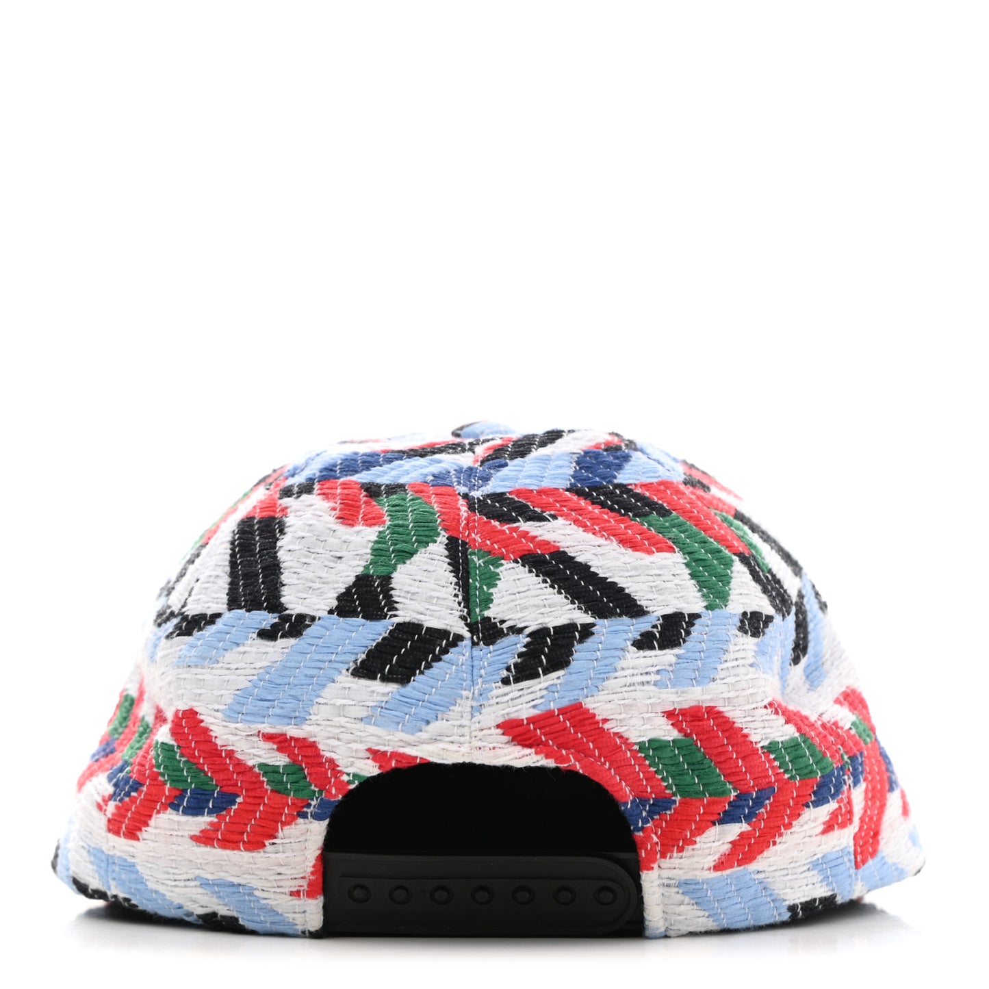 Tweed Woven Airline CC Cap Hat Red White Blue