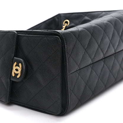 Chanel Caviar Quilted Small Chanel 25 Handbag Black 9 of 10