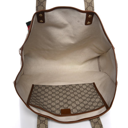 Gucci GG Plus Monogram Large Signature Web Loop Tote Brown 5 of 12