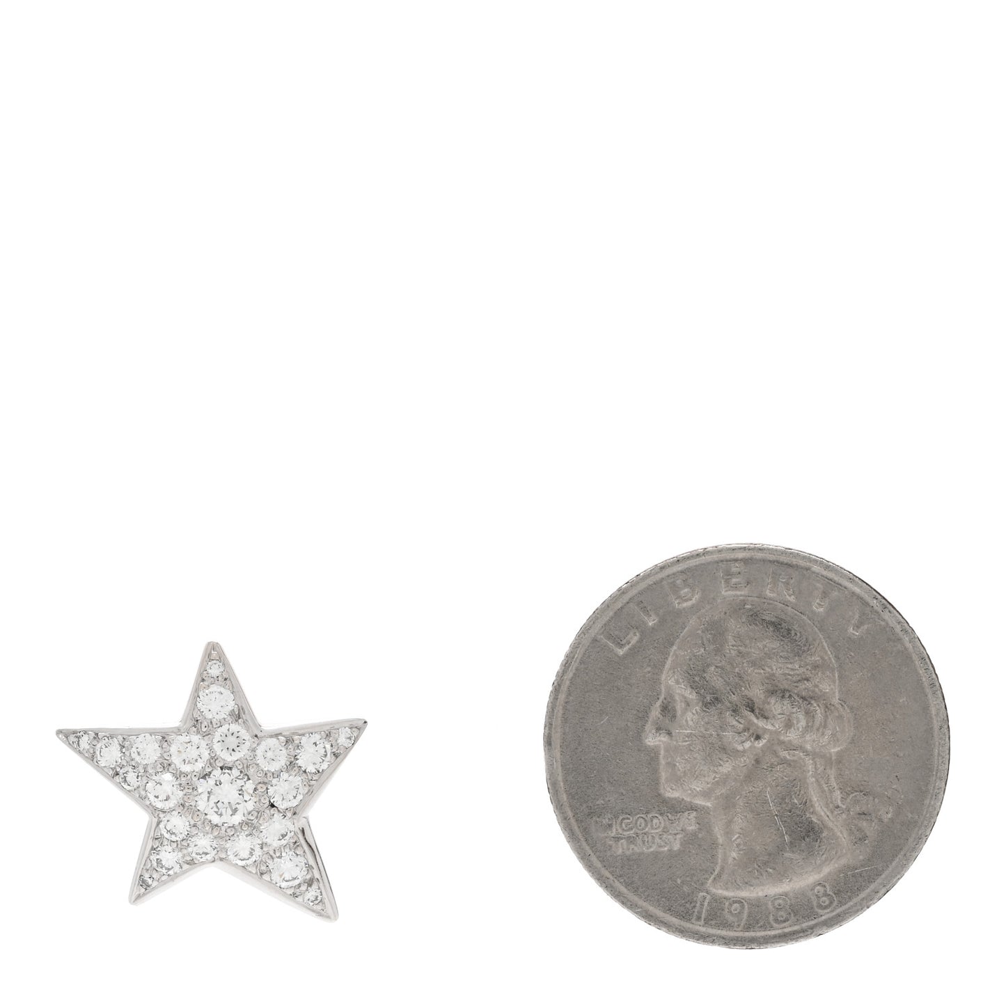 18K White Gold Diamond Comete Geode Pendant