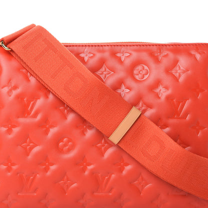 Louis Vuitton Lambskin Embossed Monogram Coussin PM Red 9 of 13
