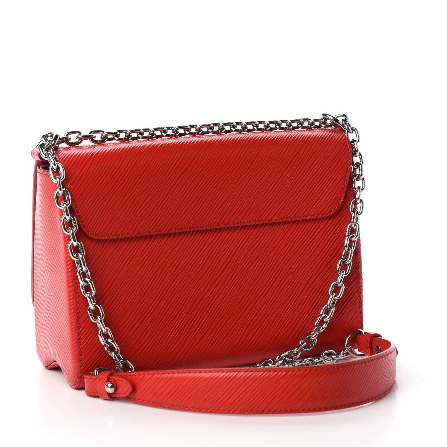 Epi Twist Shoulder Bag MM Coquelicot