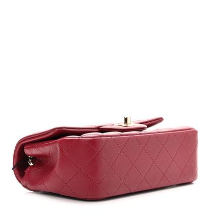 Chanel Lambskin Quilted Mini Rectangular Flap Burgundy 4 of 10