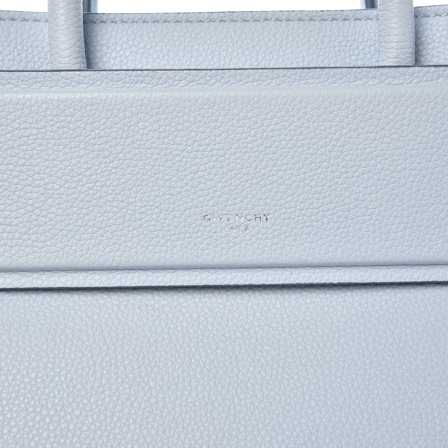 Givenchy Grained Calfskin Mini Horizon Satchel Pale Blue 8 of 15