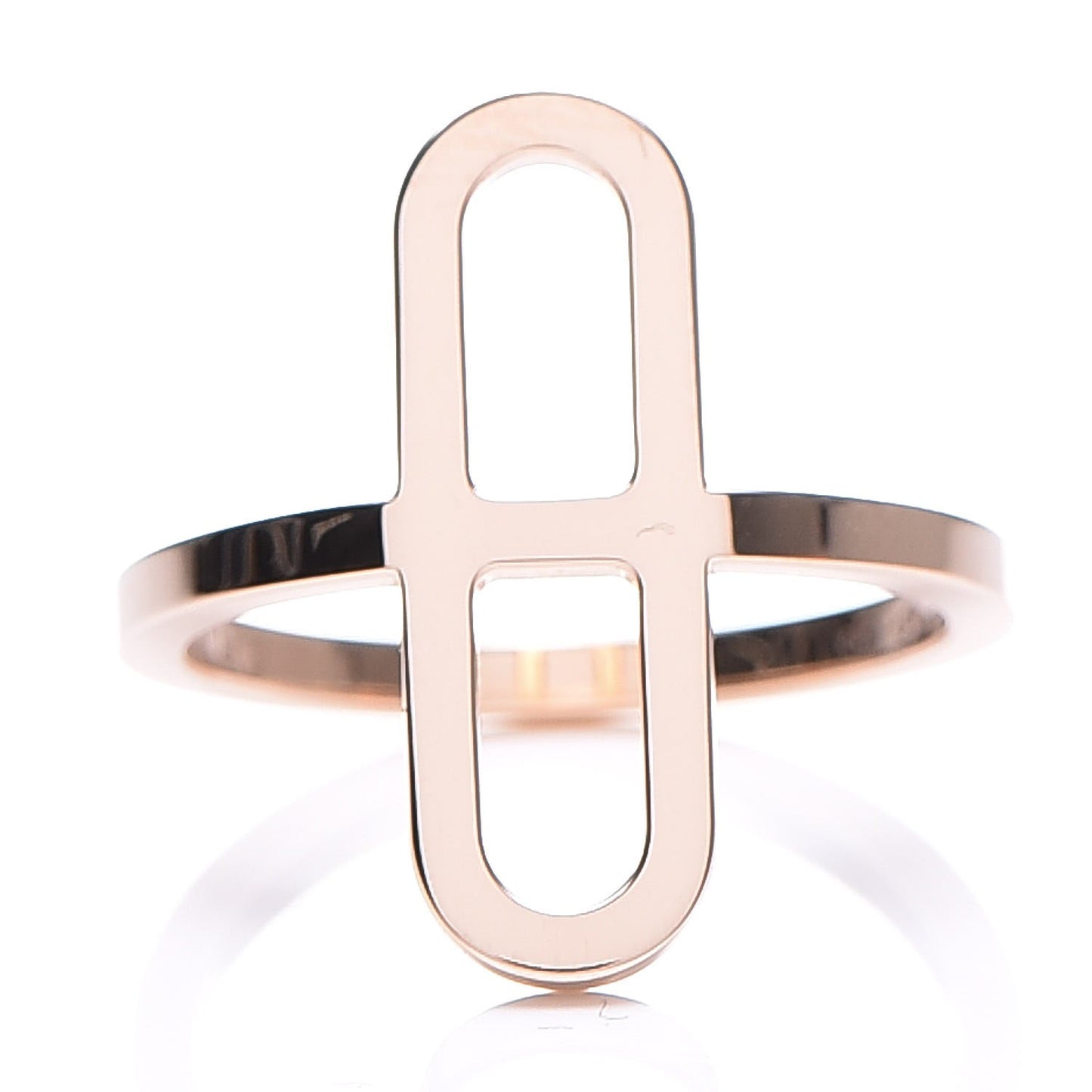 18K Rose Gold Ever Chaine d'Ancre Ring Small 50 5.25