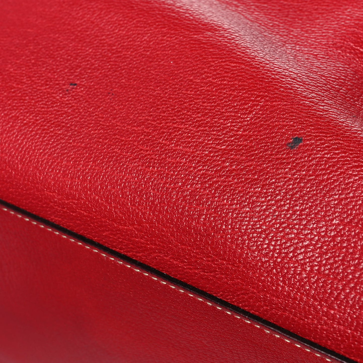 Goatskin Cerniera Doctor Bag Rubino