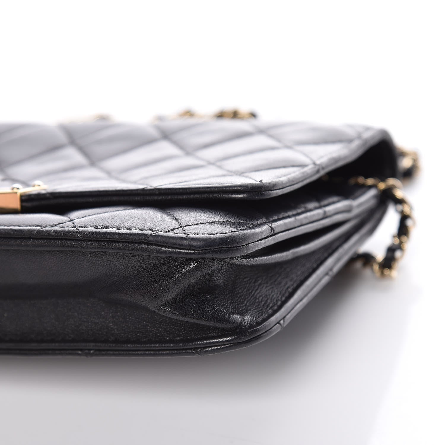 Chanel Lambskin Quilted Golden Class Wallet on Chain WOC Black 6 of 16